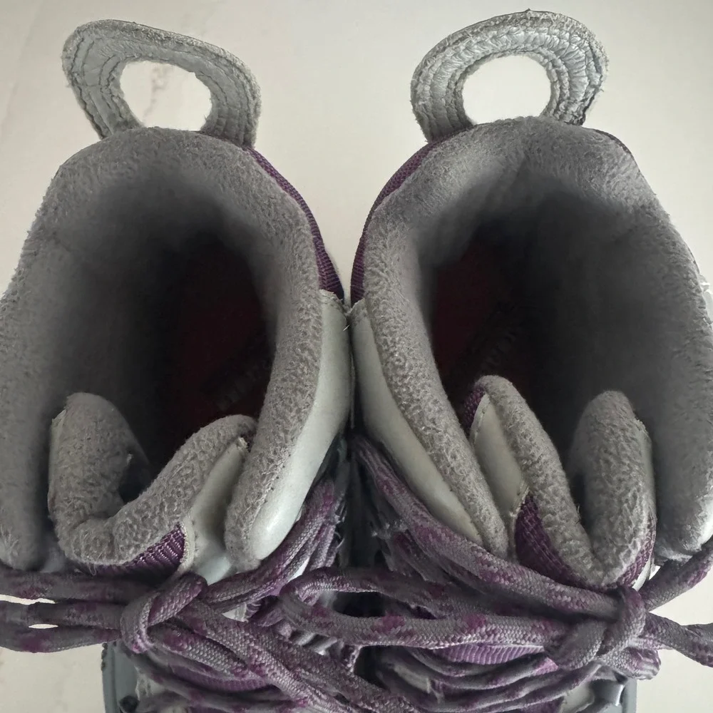 Merrell Whiteout 8 Waterproof Winter Boots Womens 7 Grey Purple 400g Insulated
